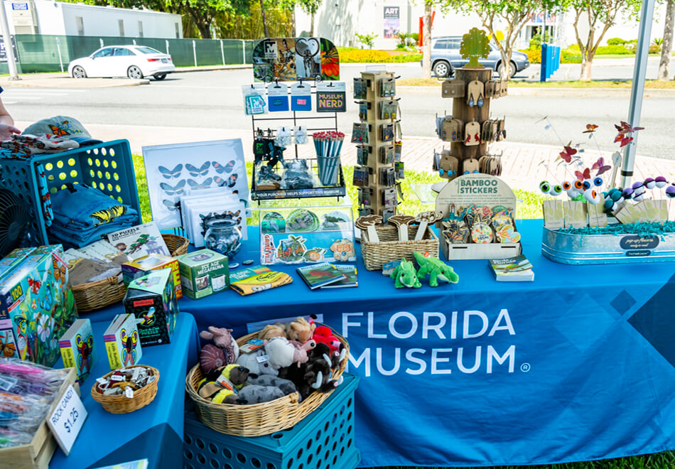 Florida Museum pop up gift shop