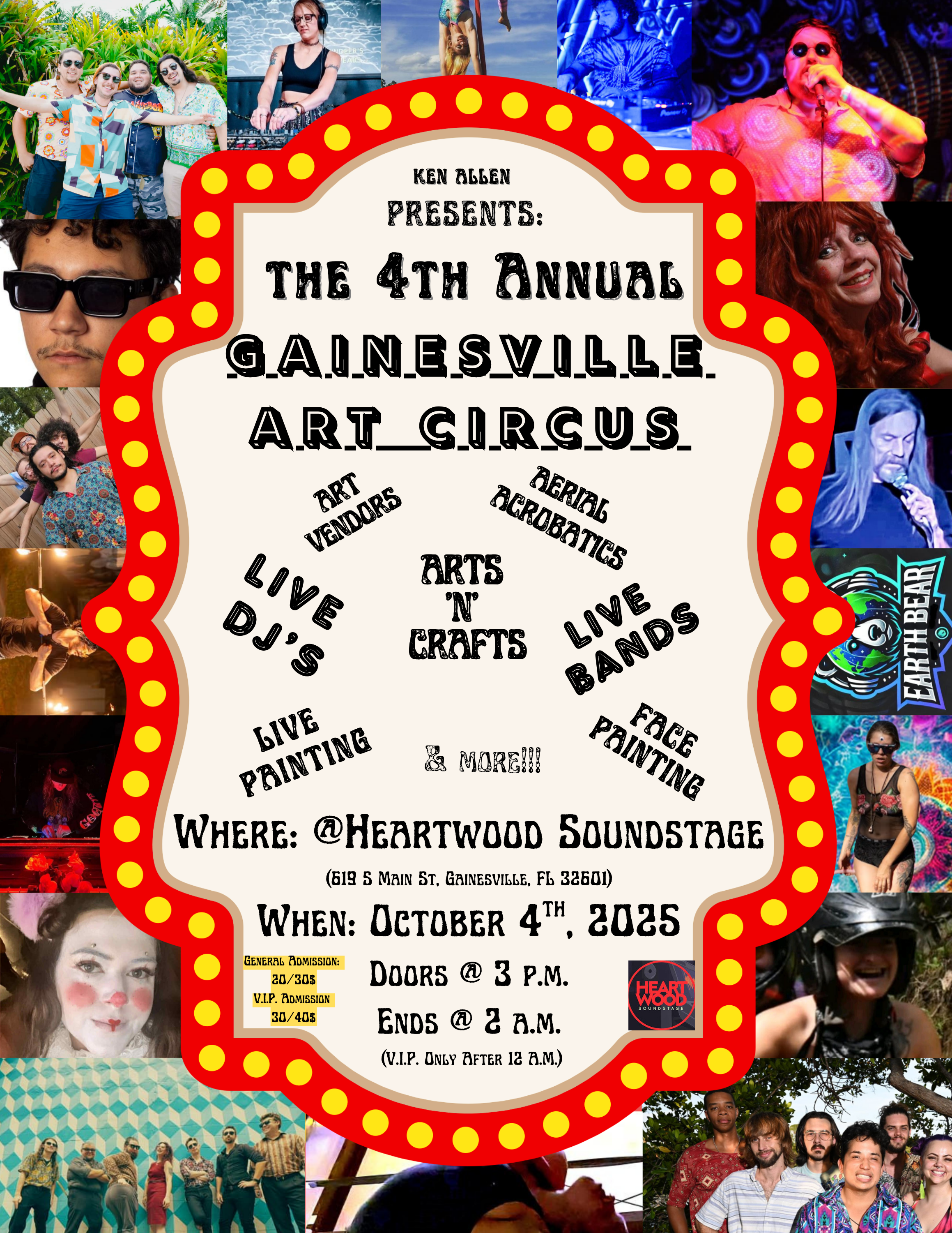 art circus flyer