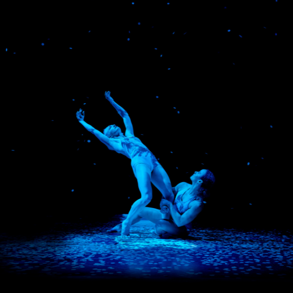 two dancers on stage