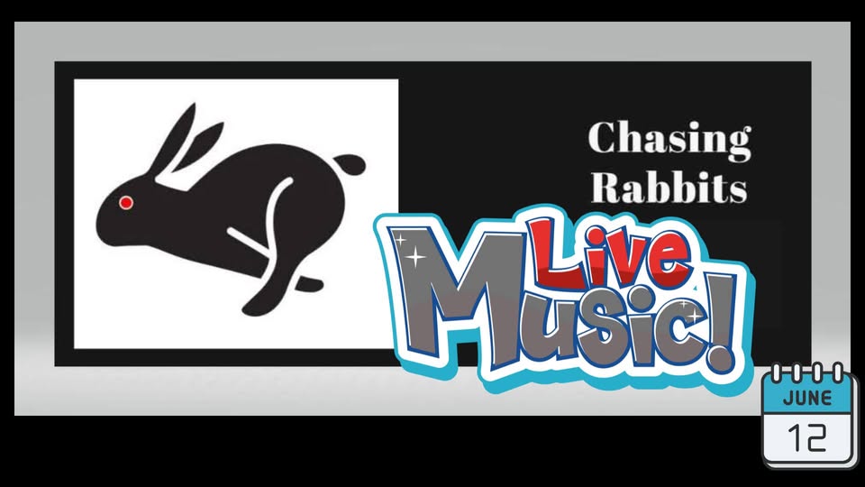 chasing rabbits music flyer