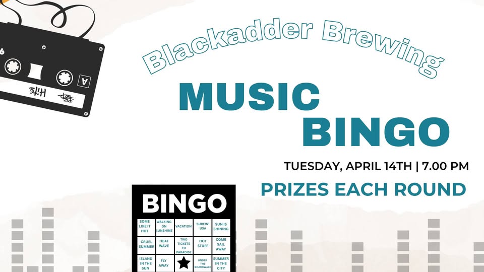 Music Bingo Blackadder Brewing