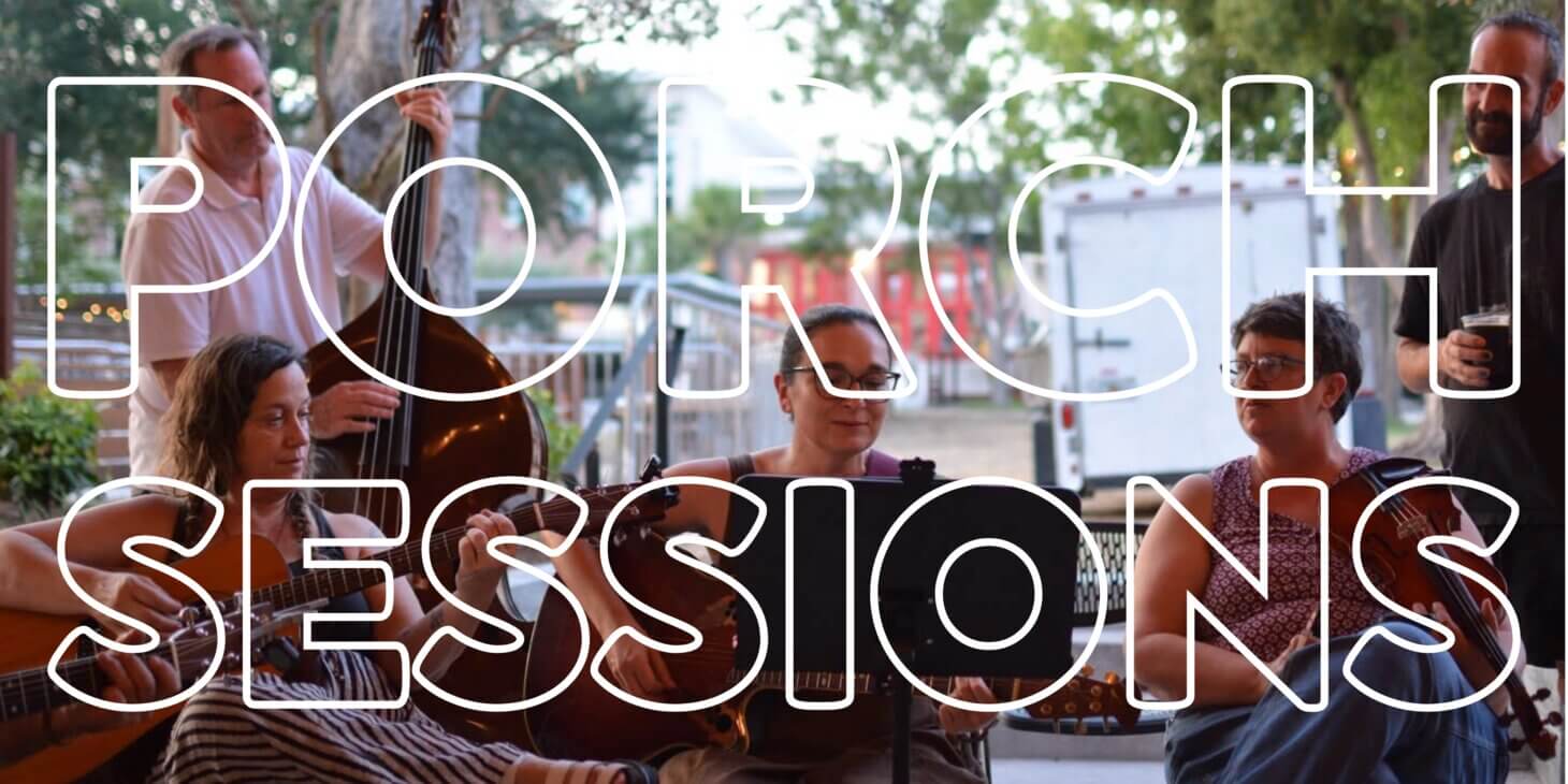 Poster for Free Porch Sessions at Heartwood Soundstage in Gainesville