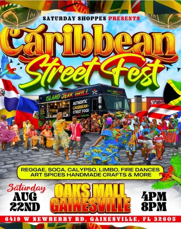 Poster for Savor Caribbean Food and Reggae at Caribbean Street Fest