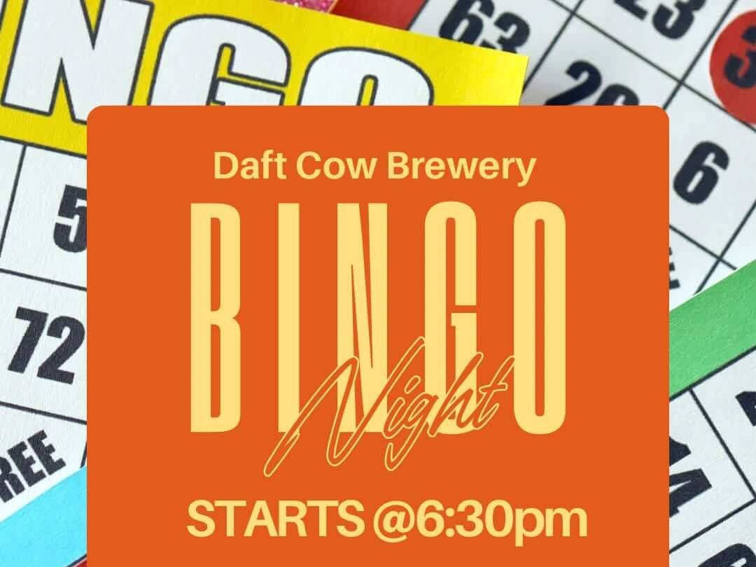 Poster for Daft Cow Brewery – Bingo Night