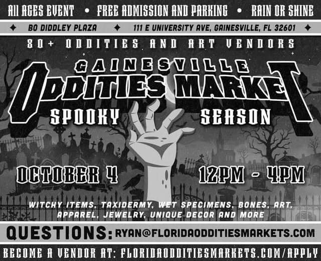 Poster for Gainesville Oddities Market – Spooky Season