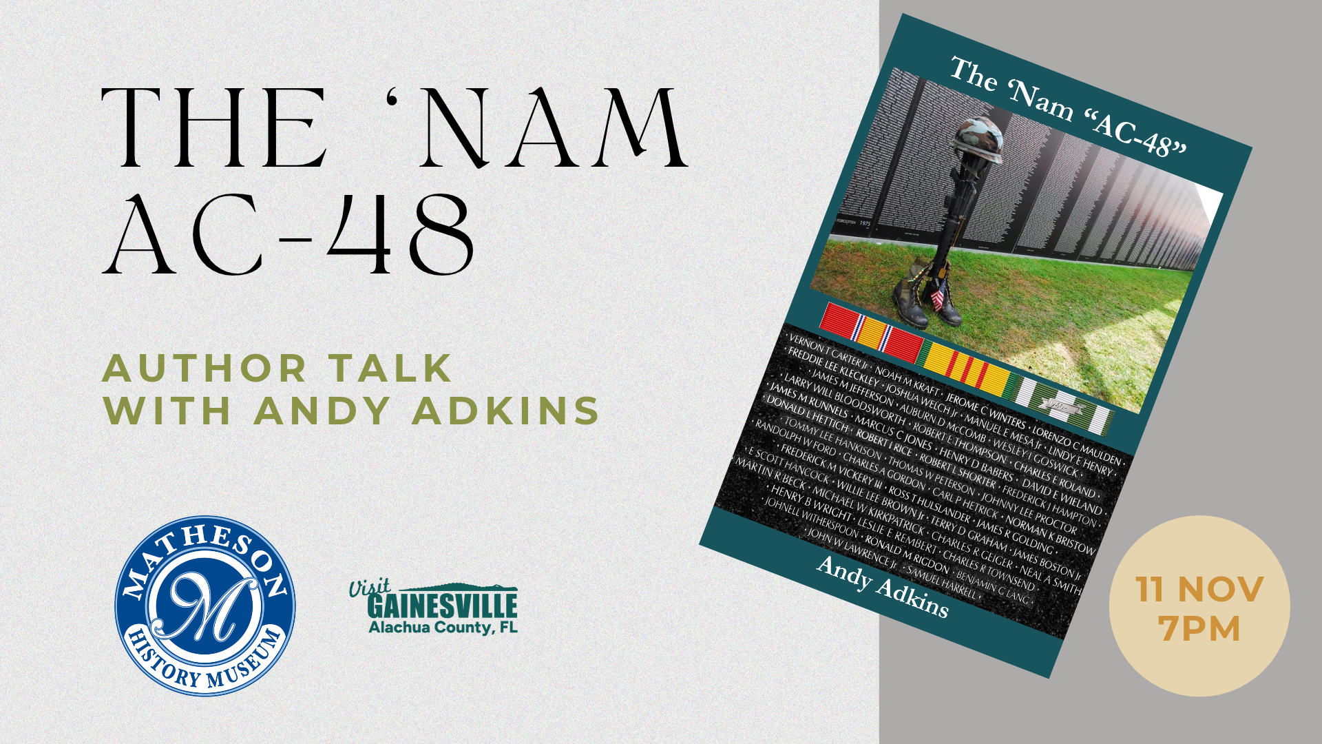 Poster for “The ‘Nam AC-48”: Remembering Alachua County’s Vietnam War Veterans