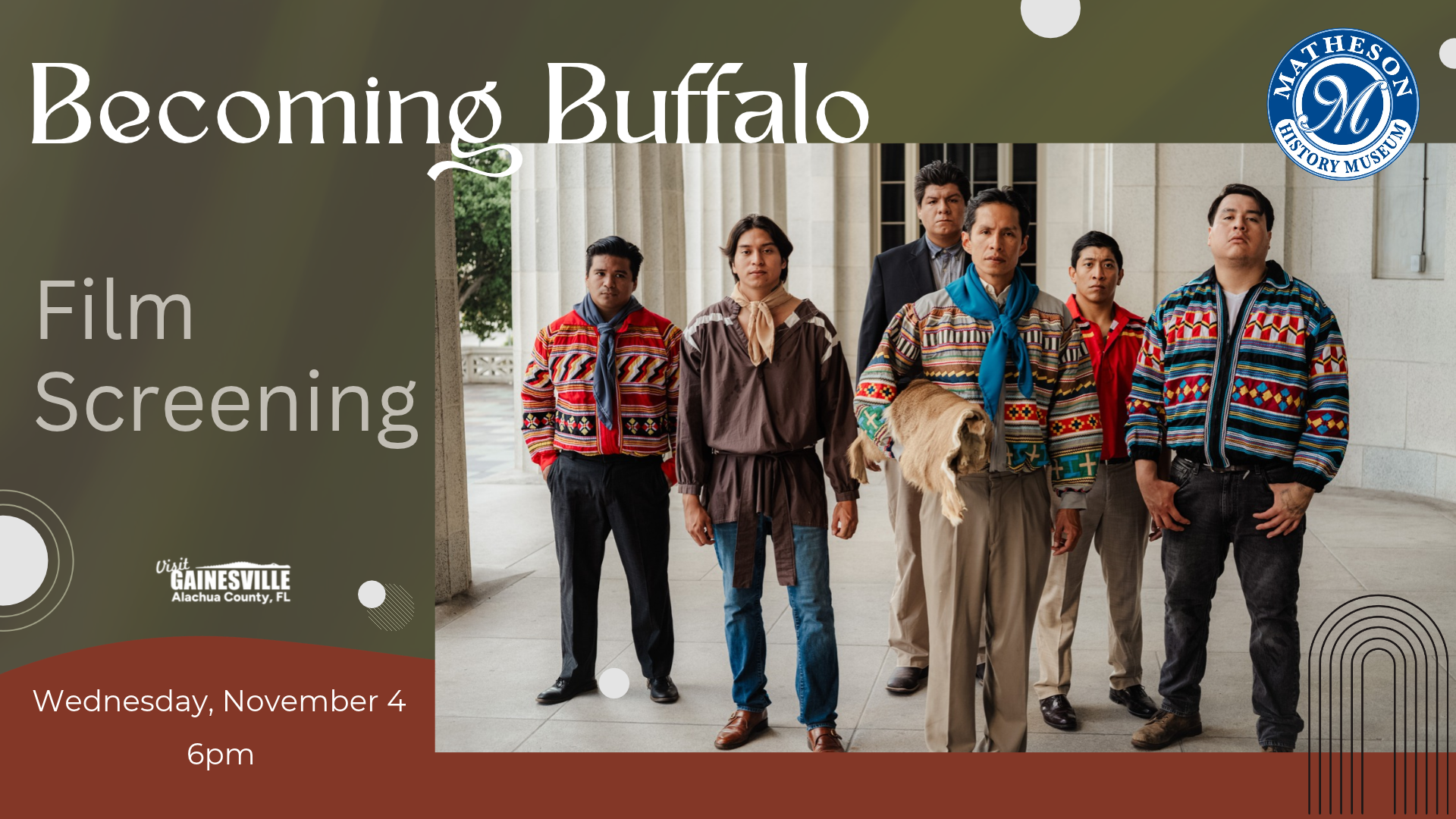 Poster for “Becoming Buffalo” Film Screening and Q&A