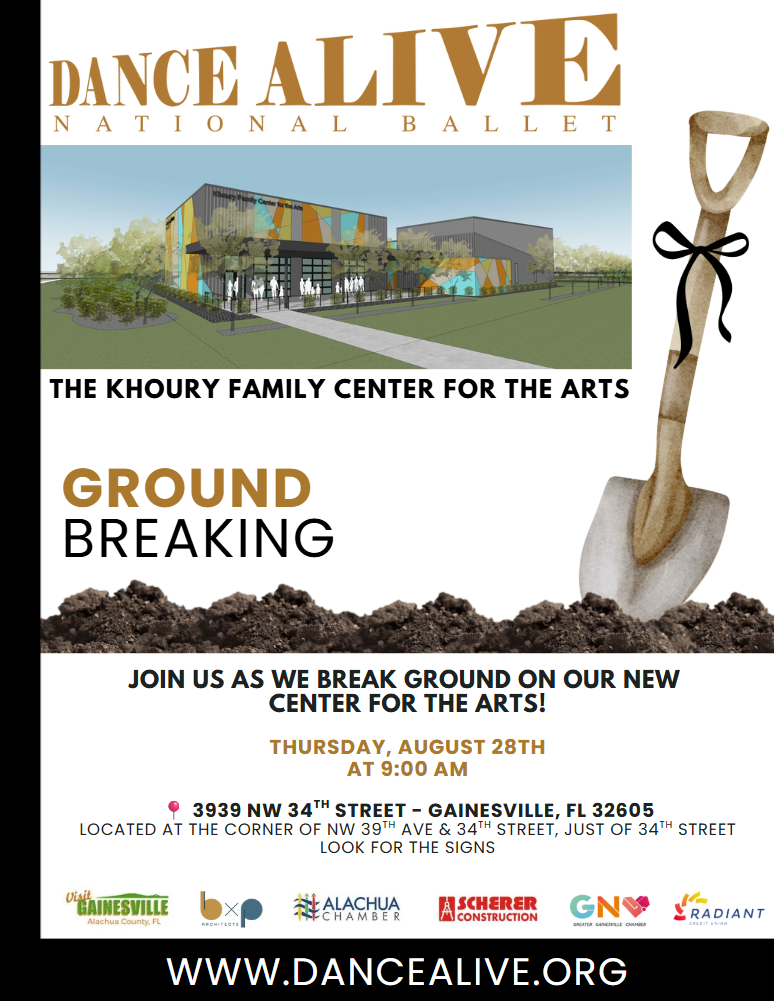 dance alive national ballet poster for the ground breaking of the khoury family center for the arts
