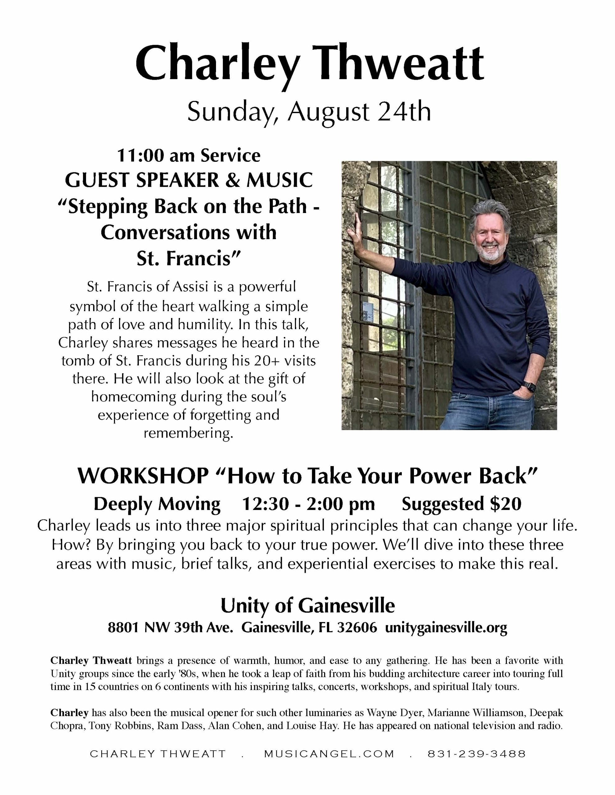 charlie thweatt event poster