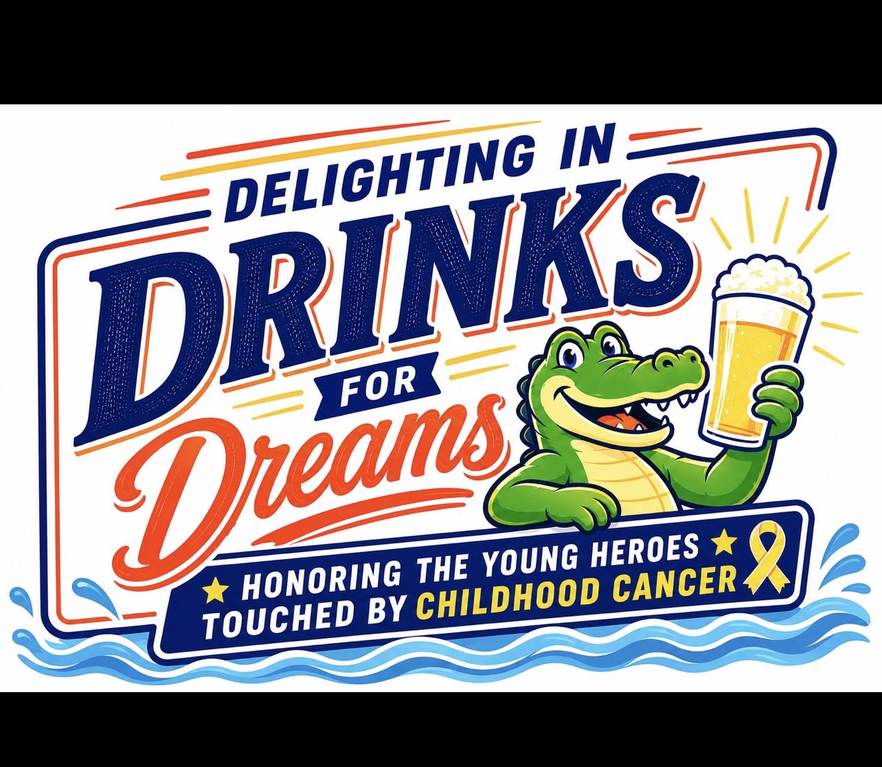 Poster for High Springs Brewing Co. – Drinks for Dreams: Childhood Cancer Awareness