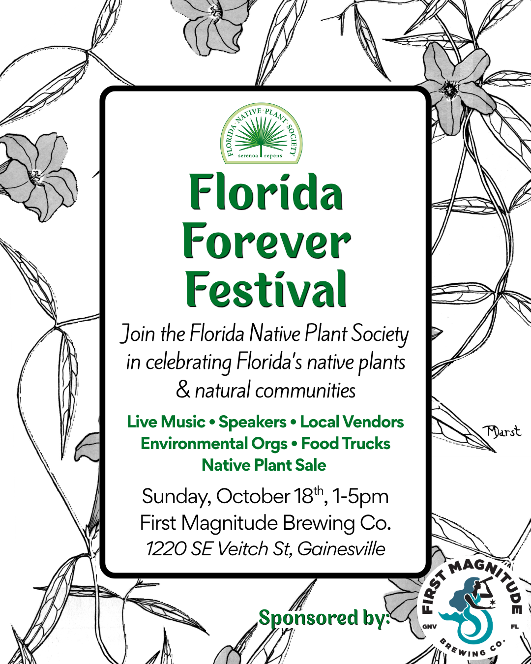 Poster for First Magnitude Brewing Company – Florida Forever Festival