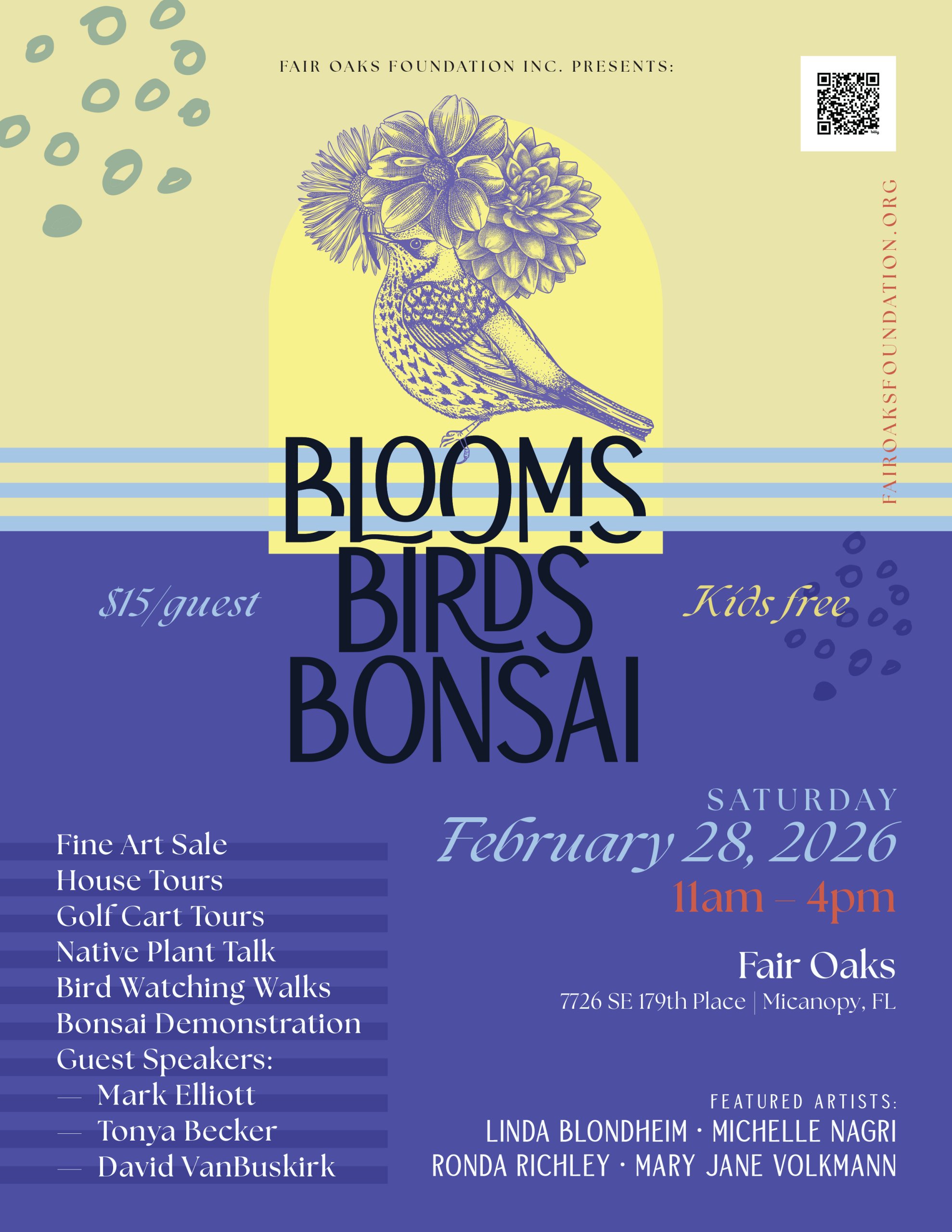 Fair Oaks Foundation Blooms Birds Bonsai 2026 Event