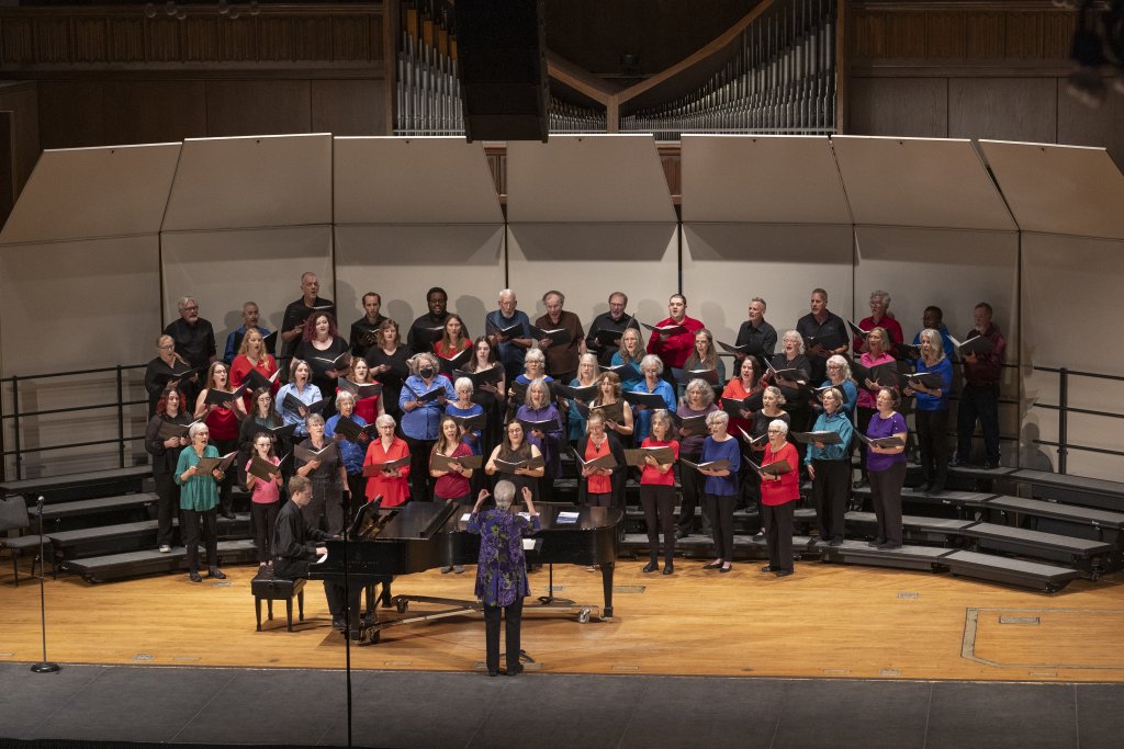 image of choral singers on stage