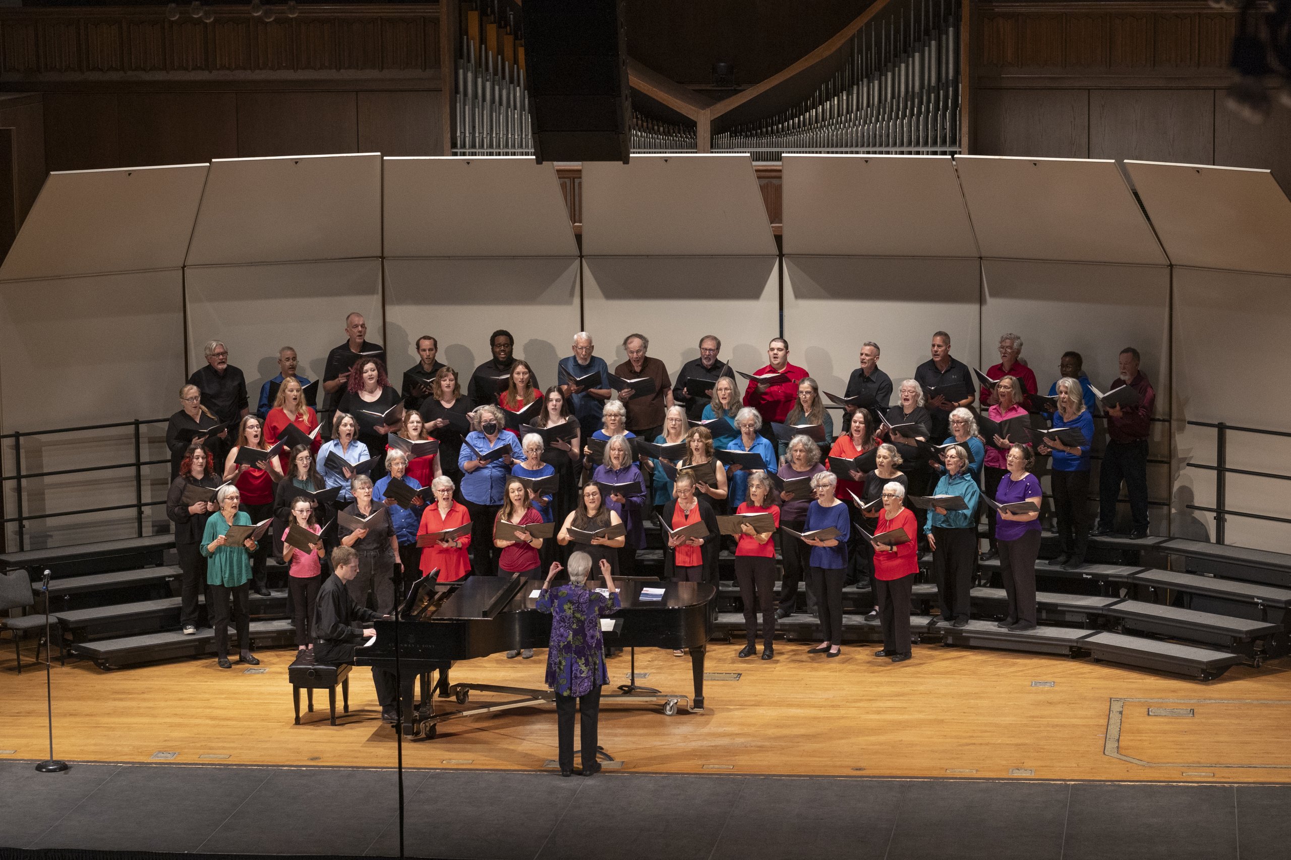 image of choral singers on stage