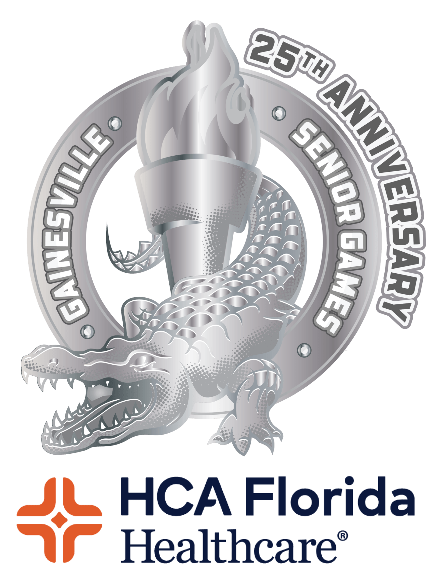 Poster for 25th Annual HCA Florida Healthcare Gainesville Senior Games