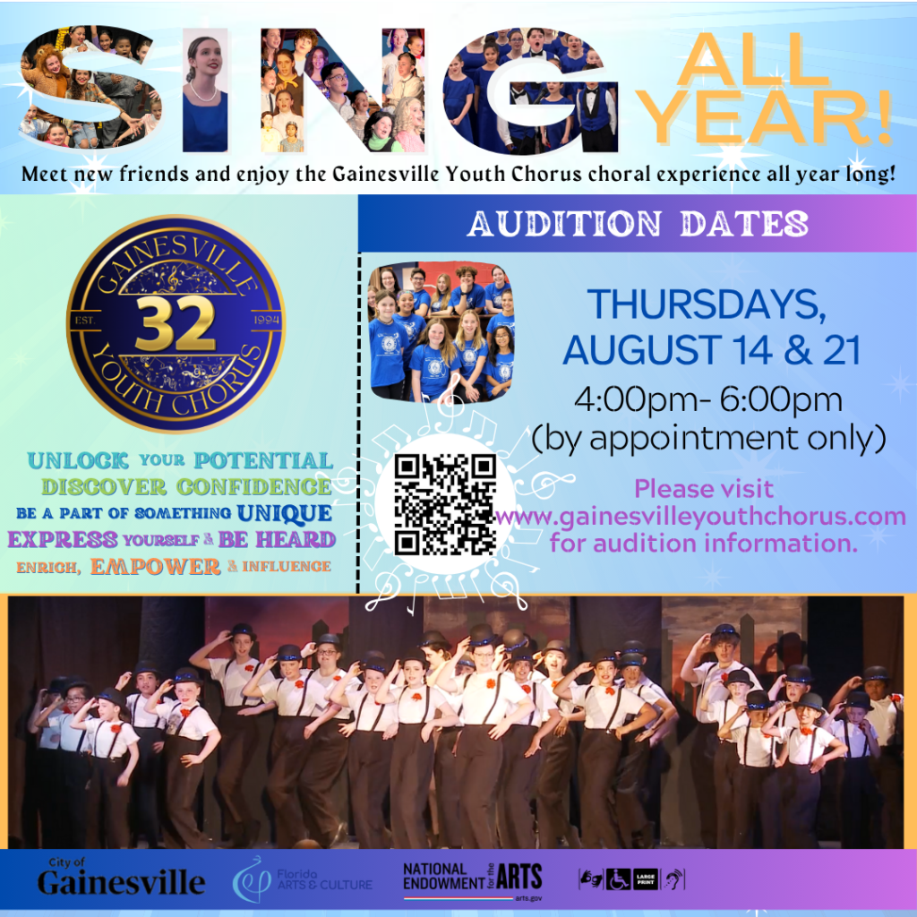 Gainesville Youth Chorus Auditions at Santa Fe College