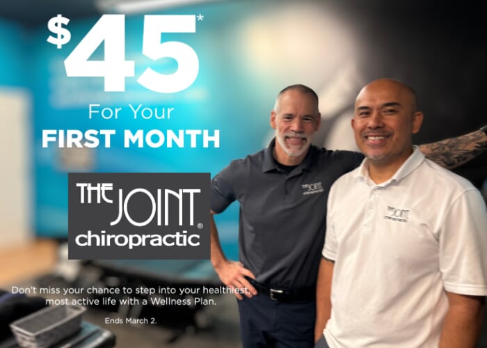 First Month of Chiropractic Care in Gainesville The Joint Chiropractic