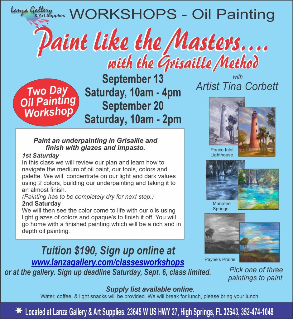 two day oil painting class in high springs
