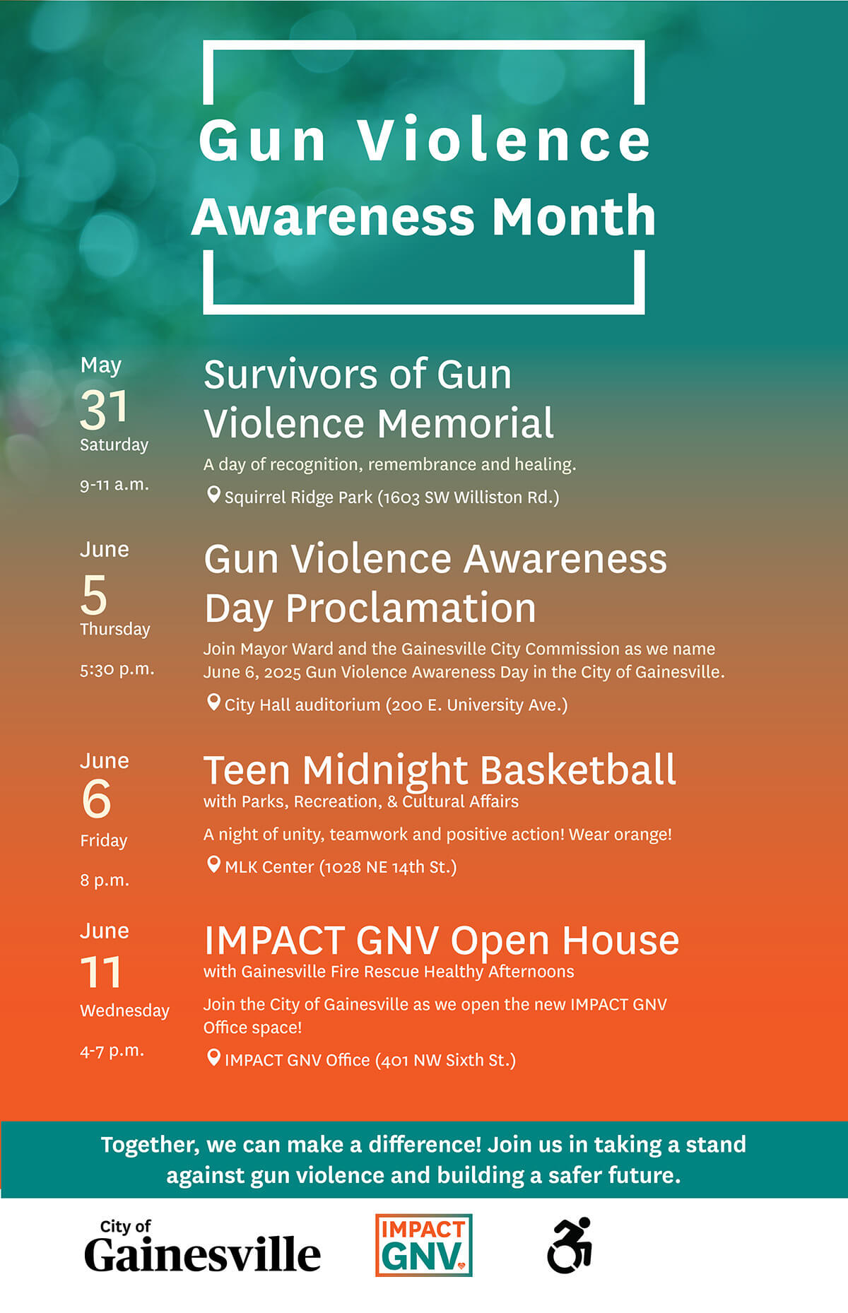 gun violence awareness poster