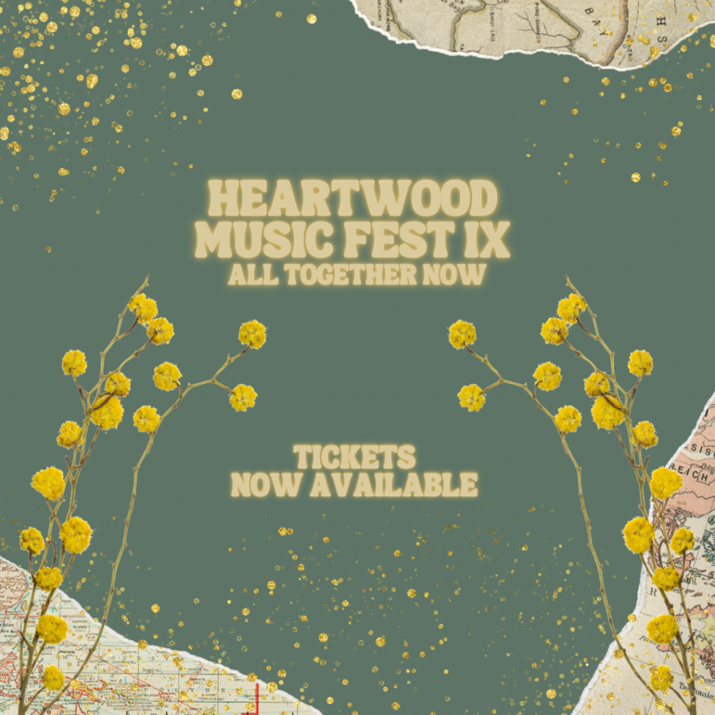 Flowery announcement for the festival