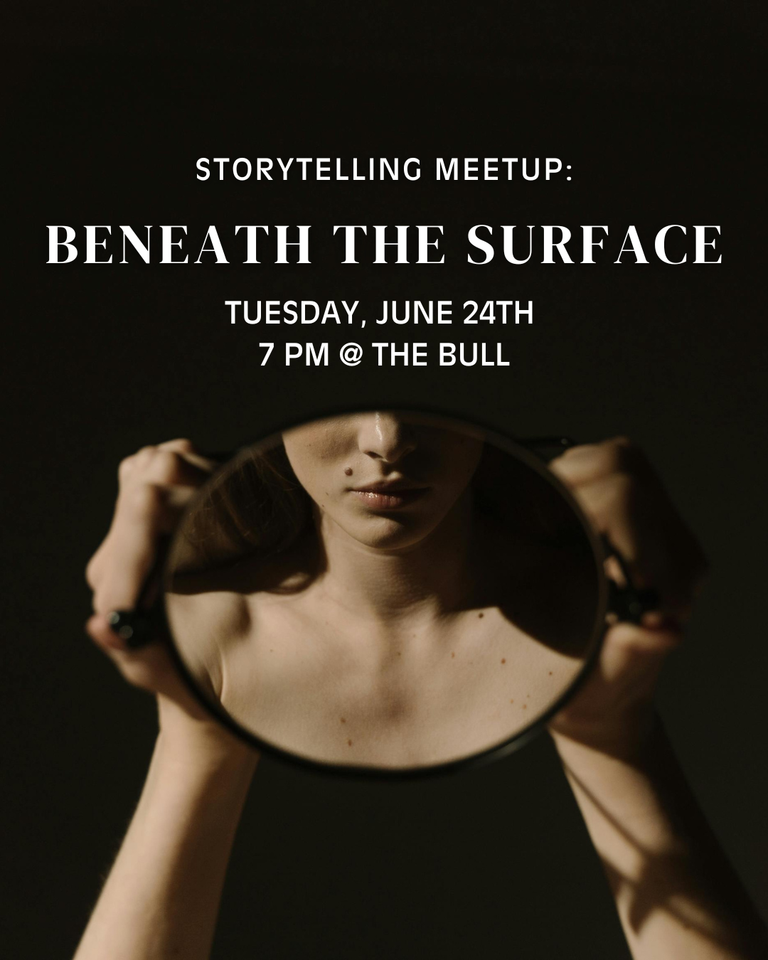 storytelling meetup poster