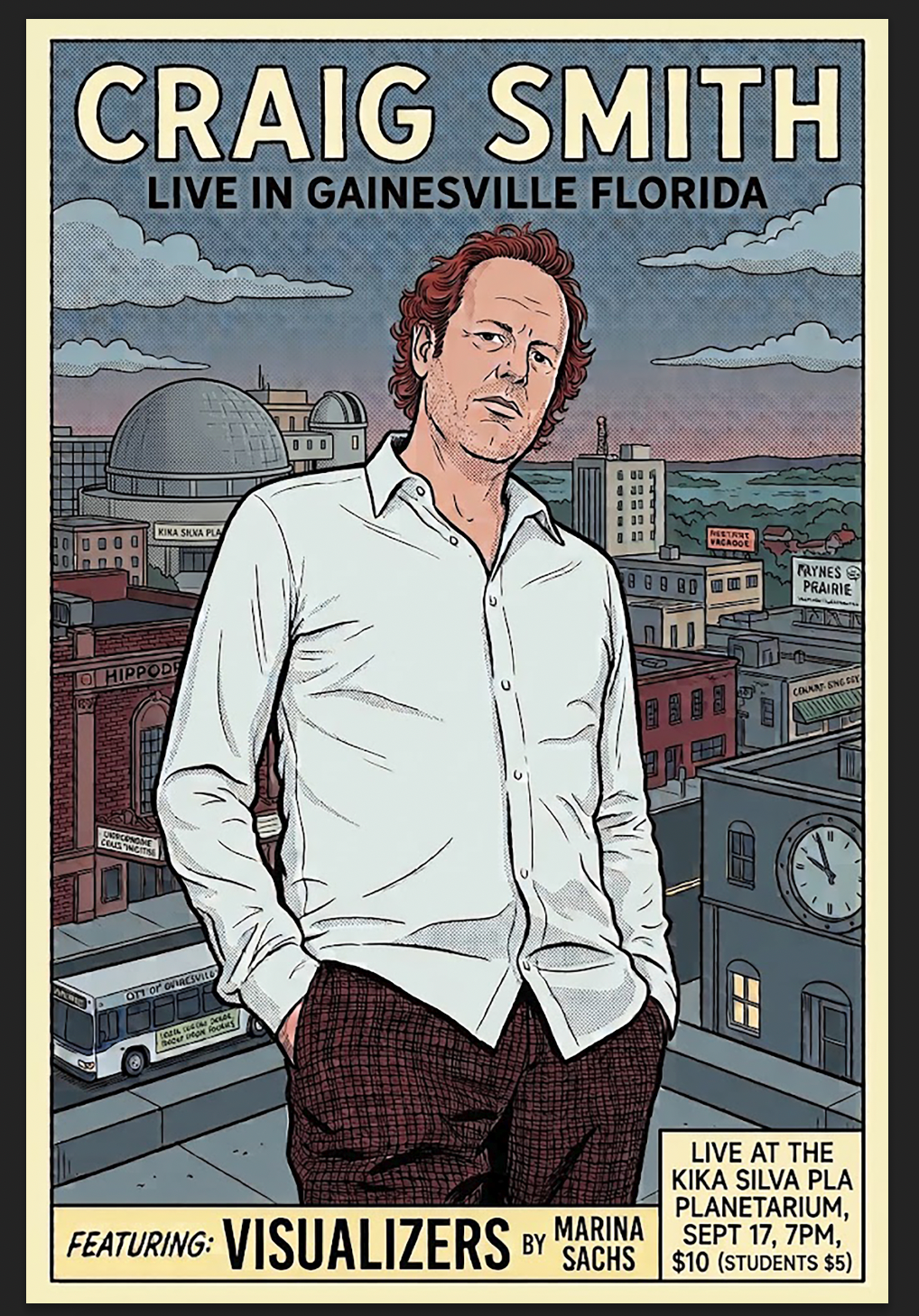 Poster for Art Rock by Craig Smith Live in the Planetarium