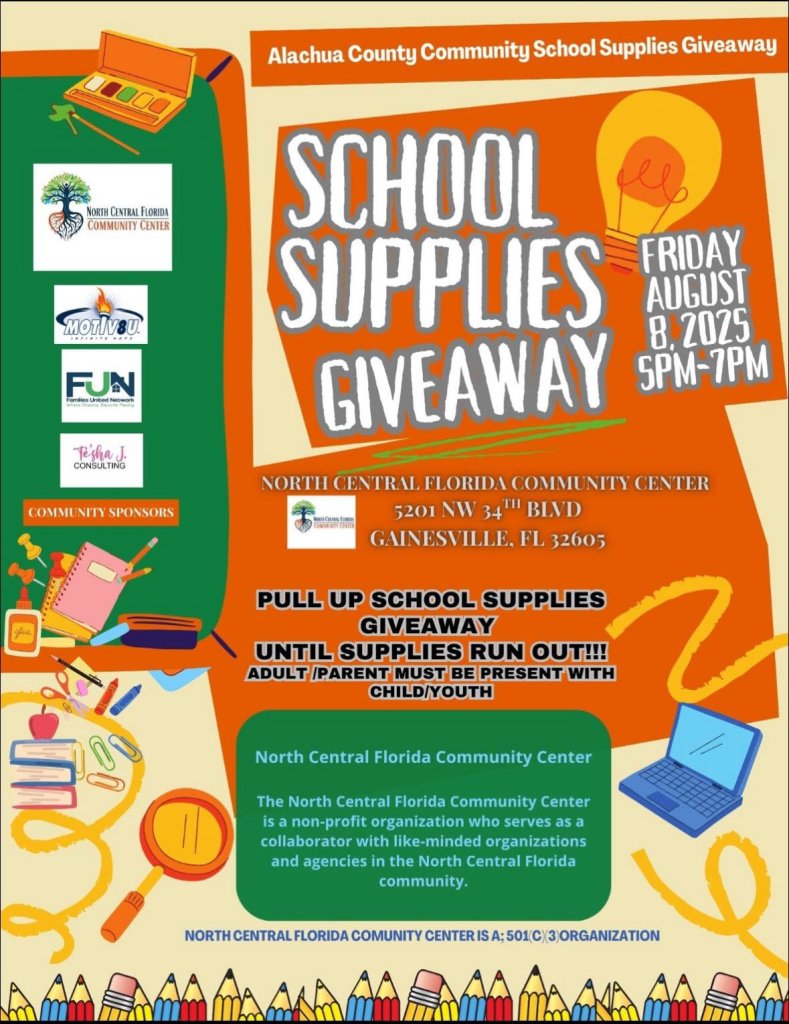 School Supplies Giveaway PopUp/PullUp poster