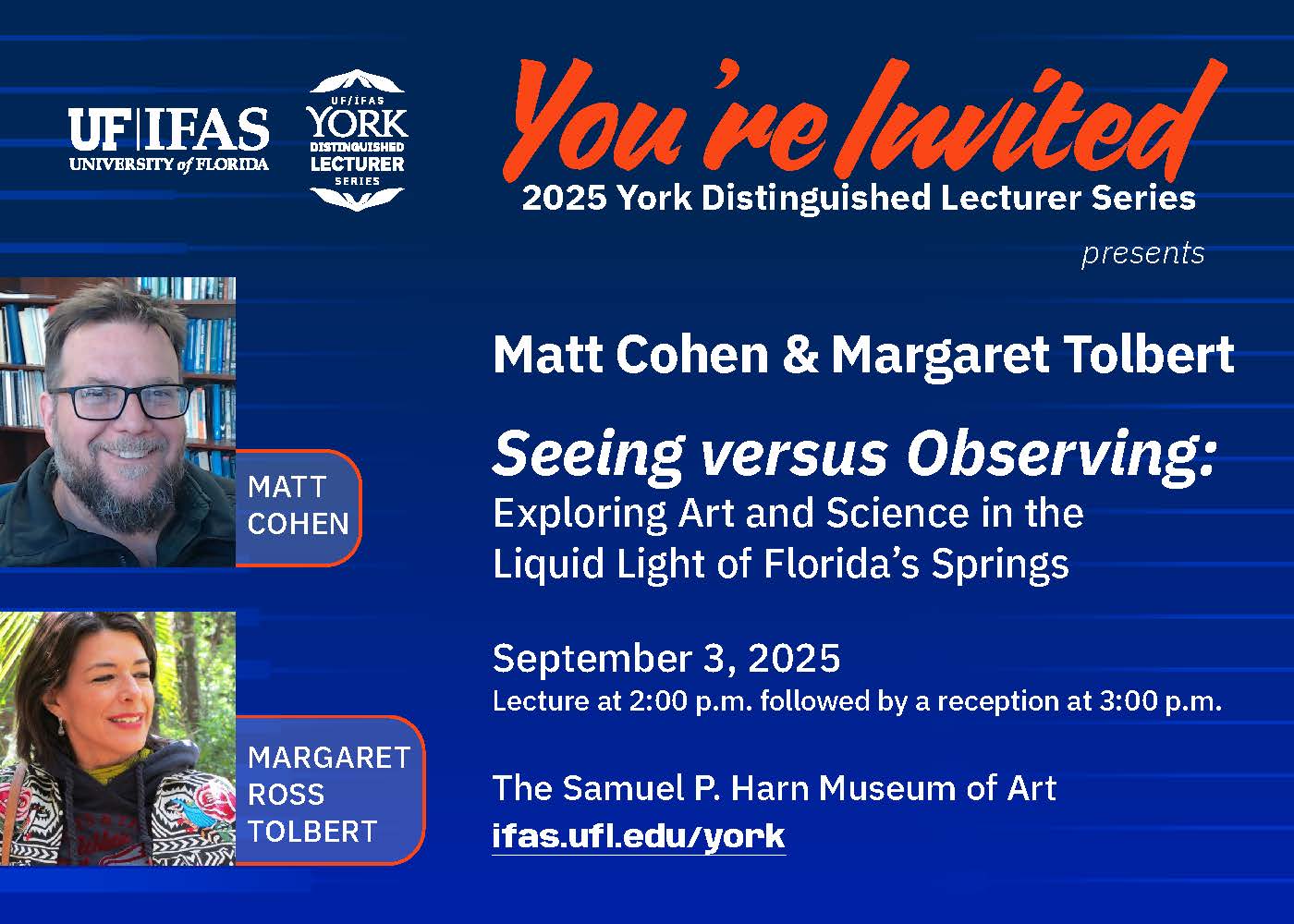 York Distinguished Lecturer Series Invitation
