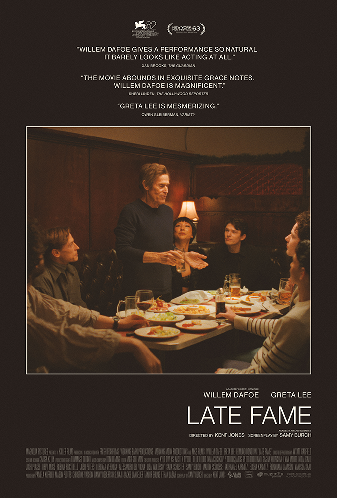 Poster for Willem Dafoe Stars as a Forgotten Poet Rediscovered in “Late Fame”
