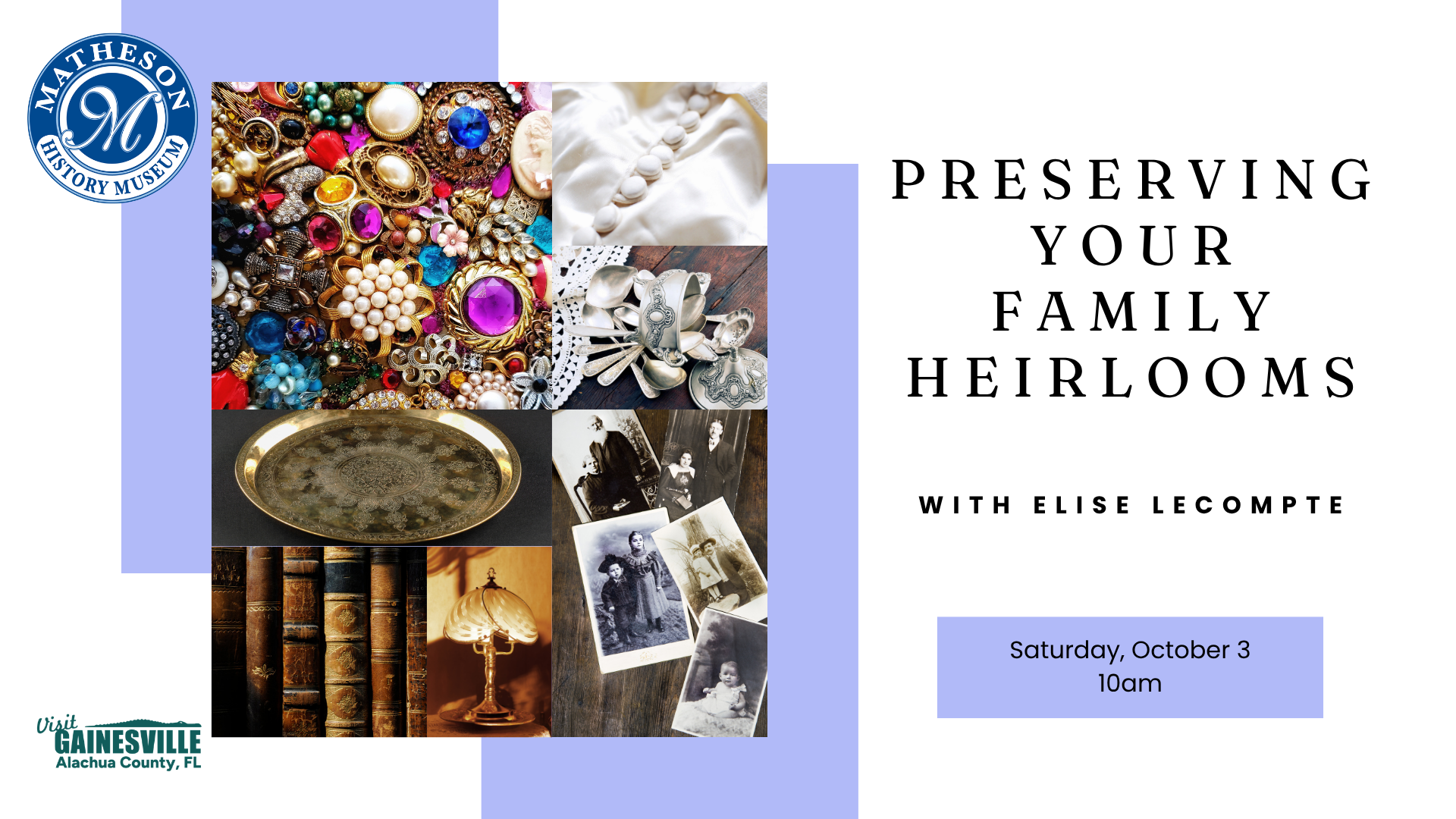 Poster for Preserving Your Family Heirlooms