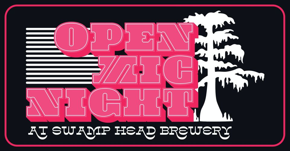 Poster for Swamp Head Brewery – Open Mic Night