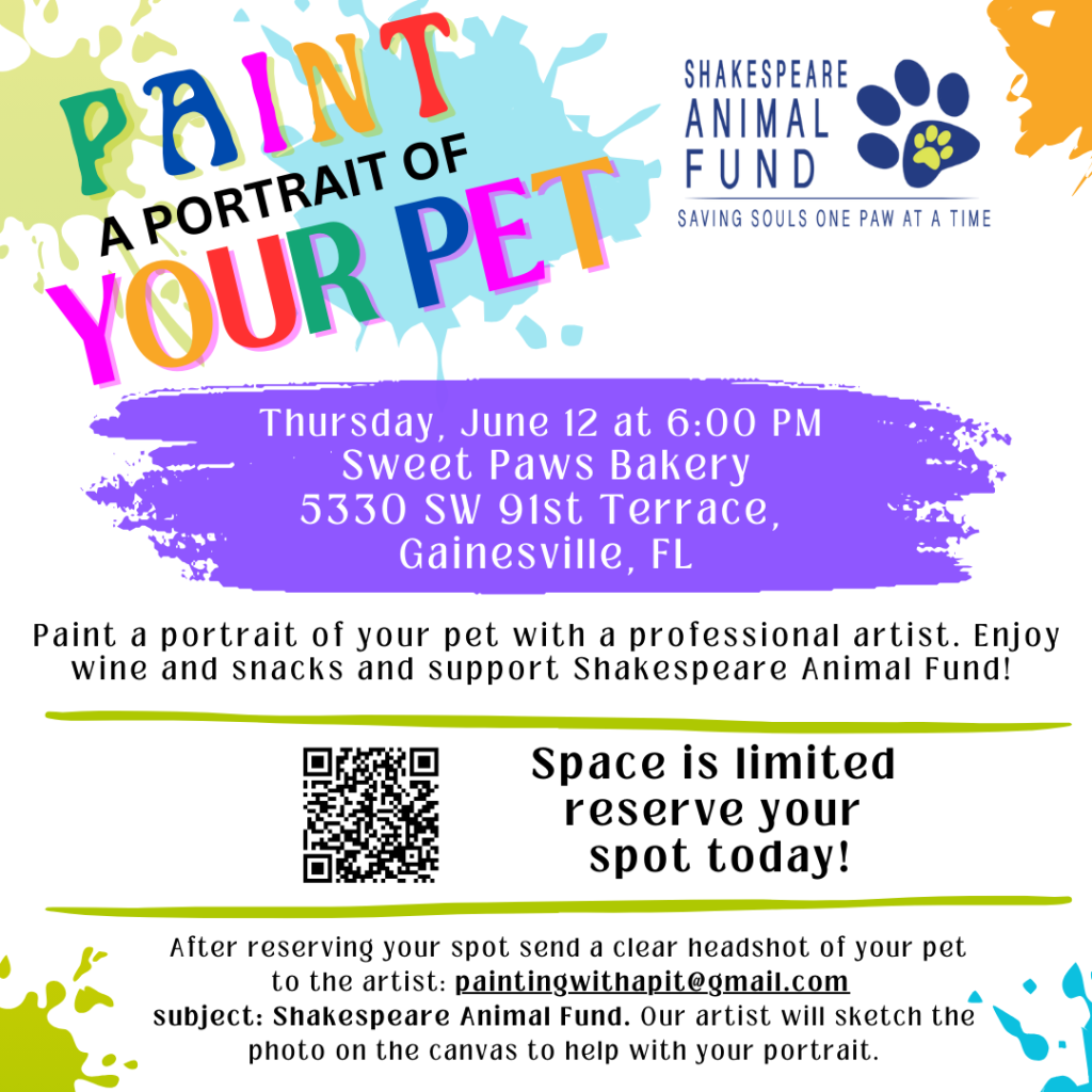 Paint a Portrait of Your Pet at Sweet Paws Bakery