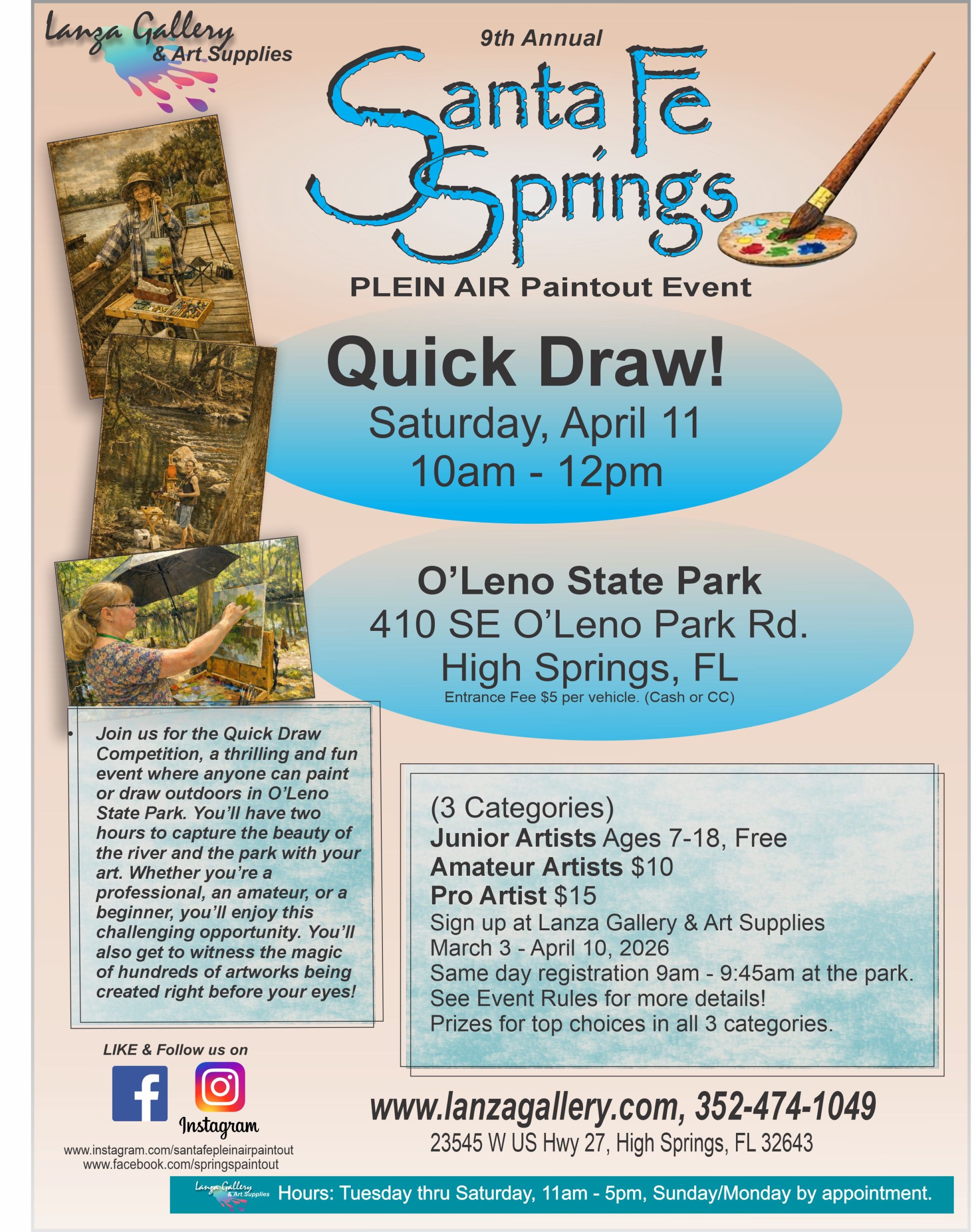 Santa Fe Springs Paintout Quick Draw with artists being featured on the cover