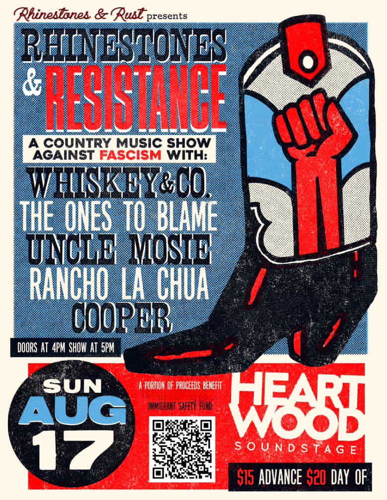 rhinestones and resistance music poster