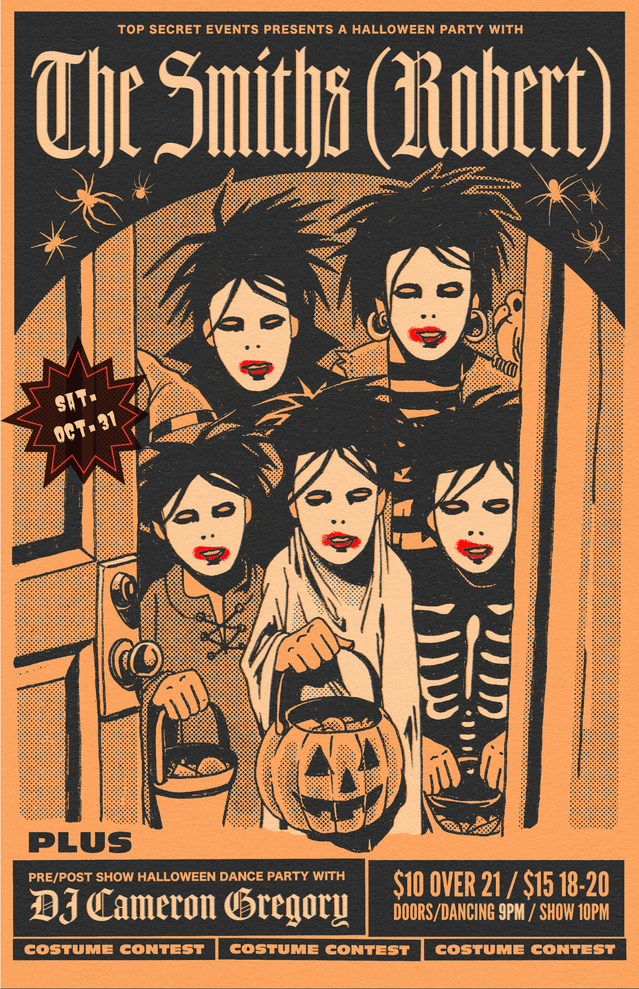 Poster for The Smiths Tribute Halloween Dance Party