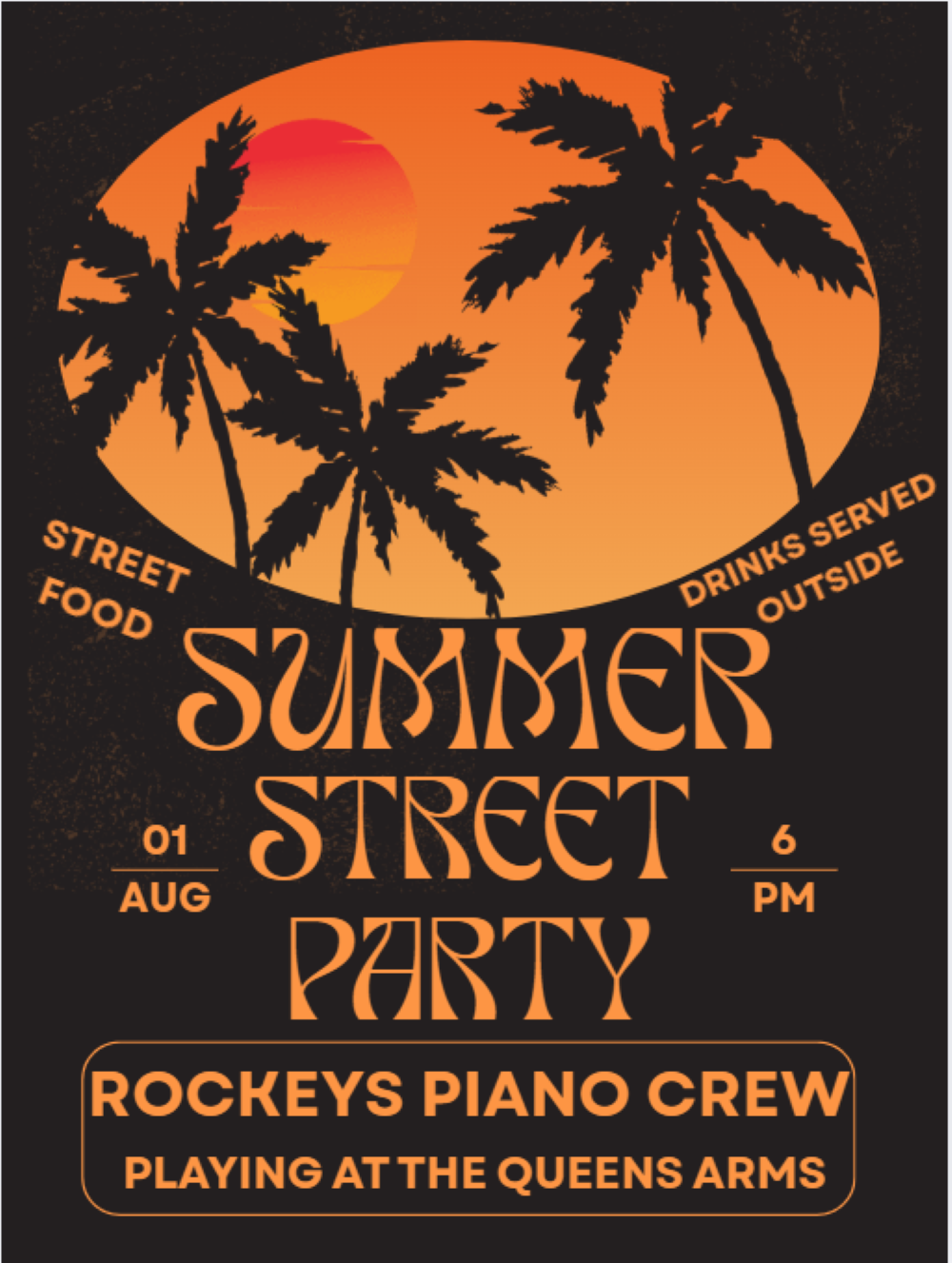 summer street party flyer