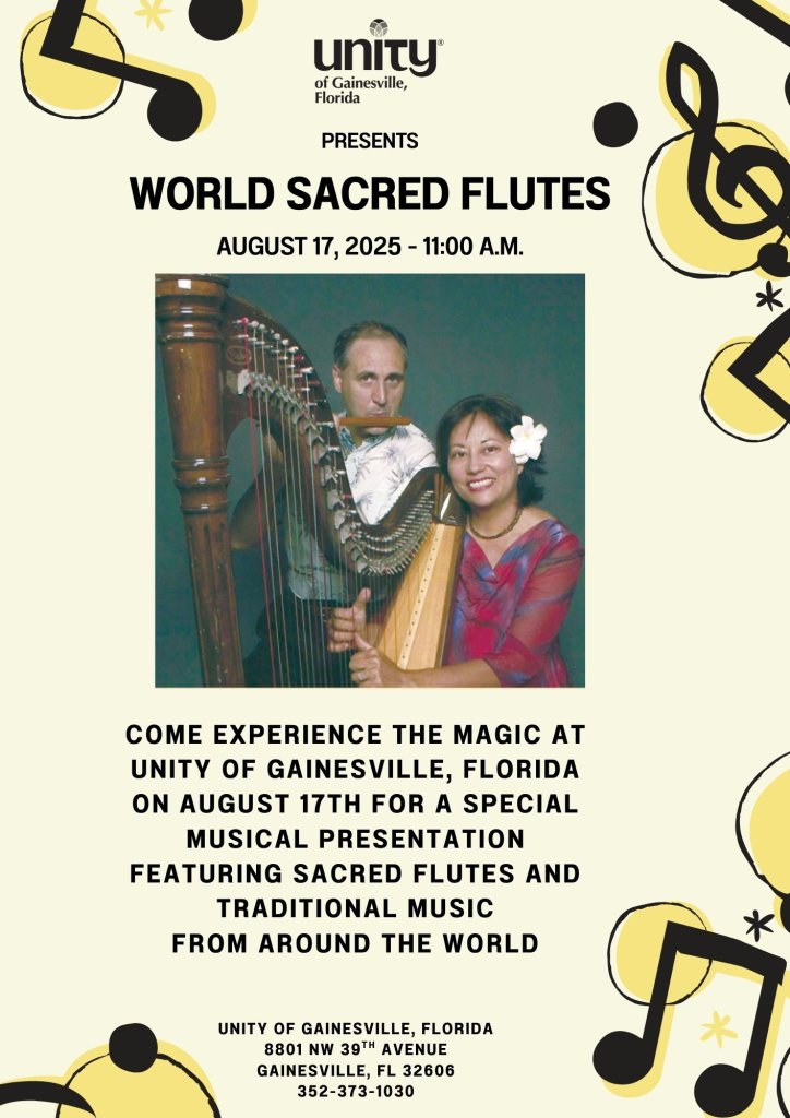world sacred flutes poster