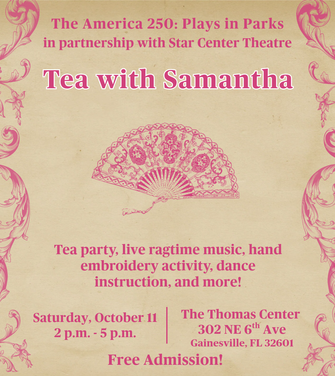 Poster for Tea with Samantha: Turn of the 20th Century – Actions Speak Louder Than Words