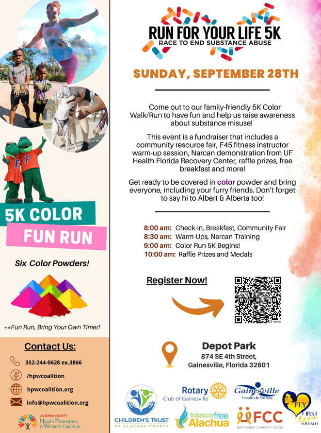run for your life 5k poster