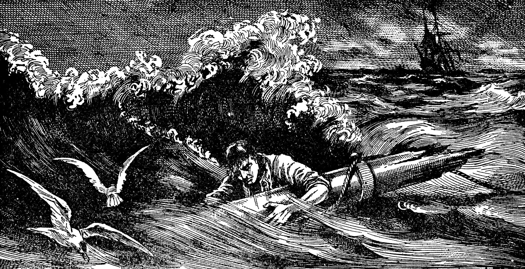 illustration of waves crashing