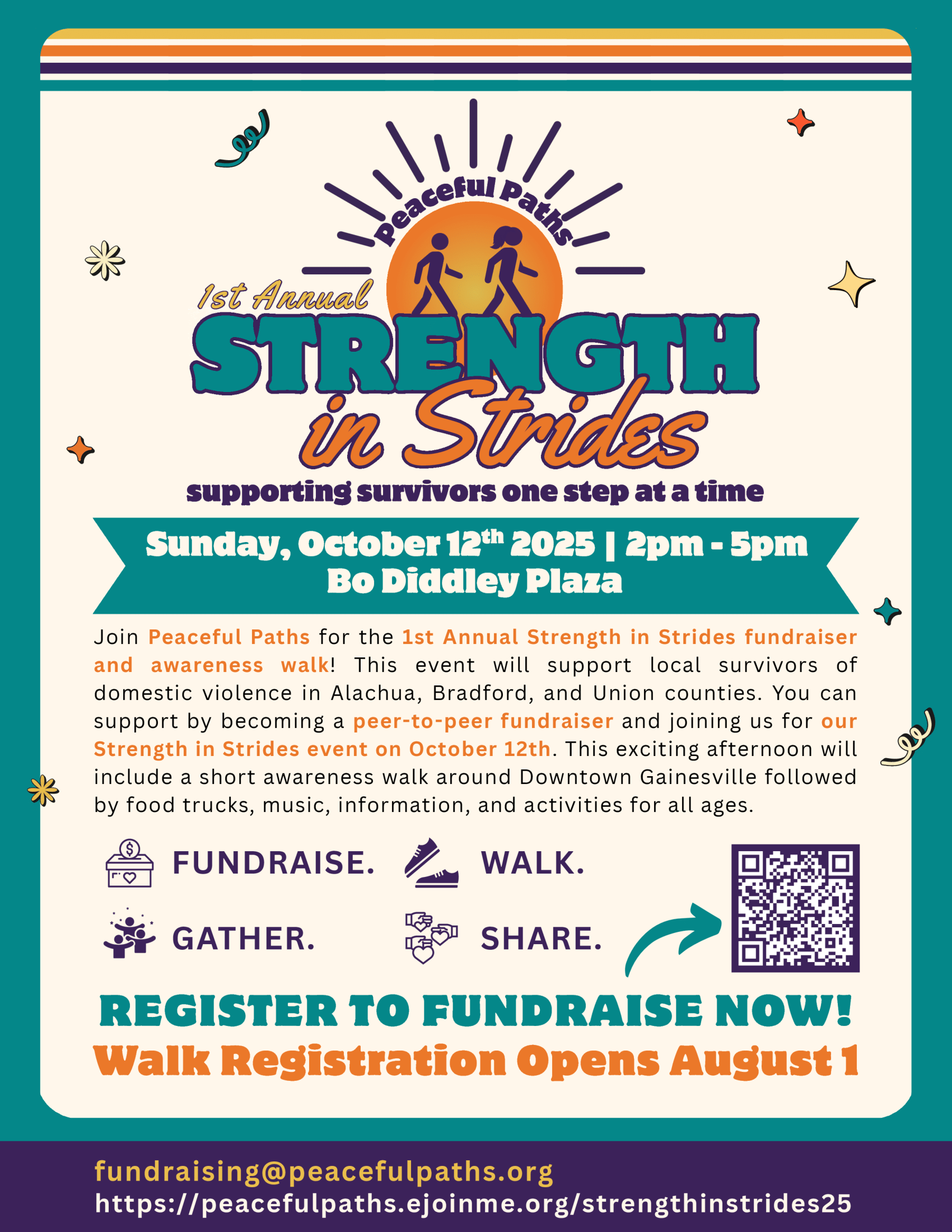 Strength in Strides Event Flyer