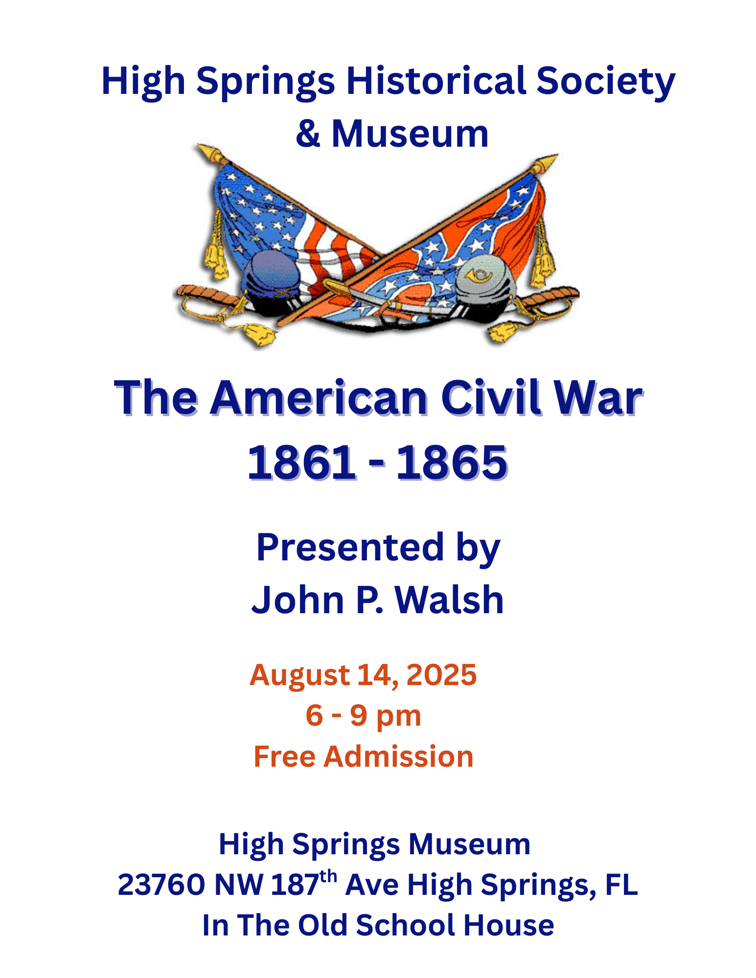 the american civil war speaker series poster