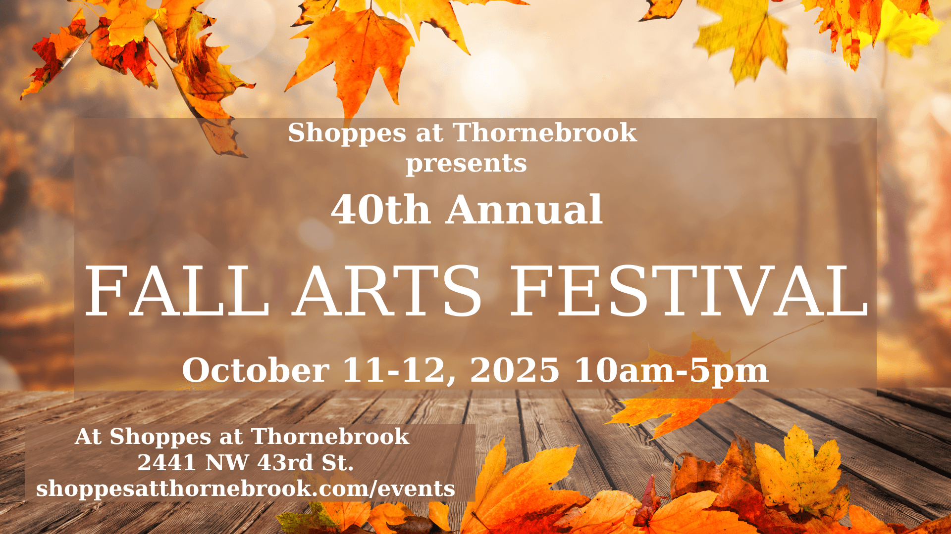 40th Annual Fall Arts Festival