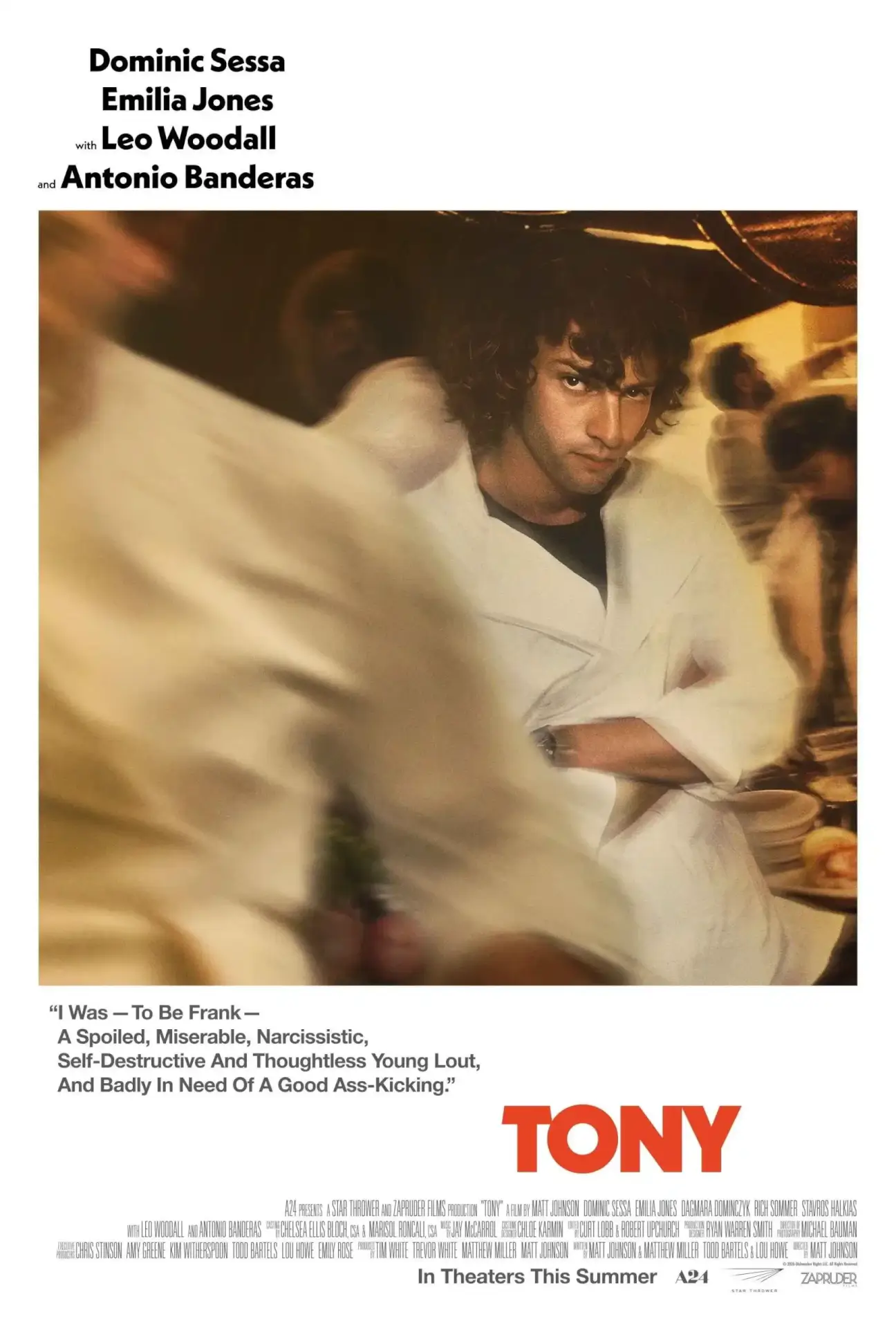 Poster for Anthony Bourdain Biopic Comedy “Tony”