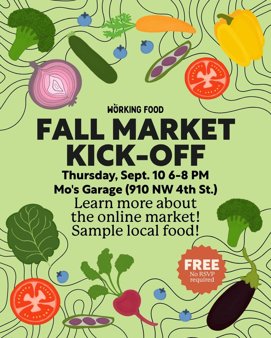 Poster for Fall Market Kick-Off
