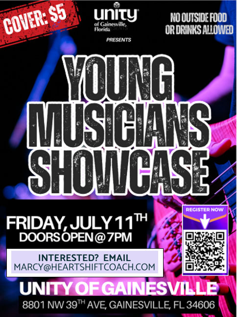 young musicians showcase poster