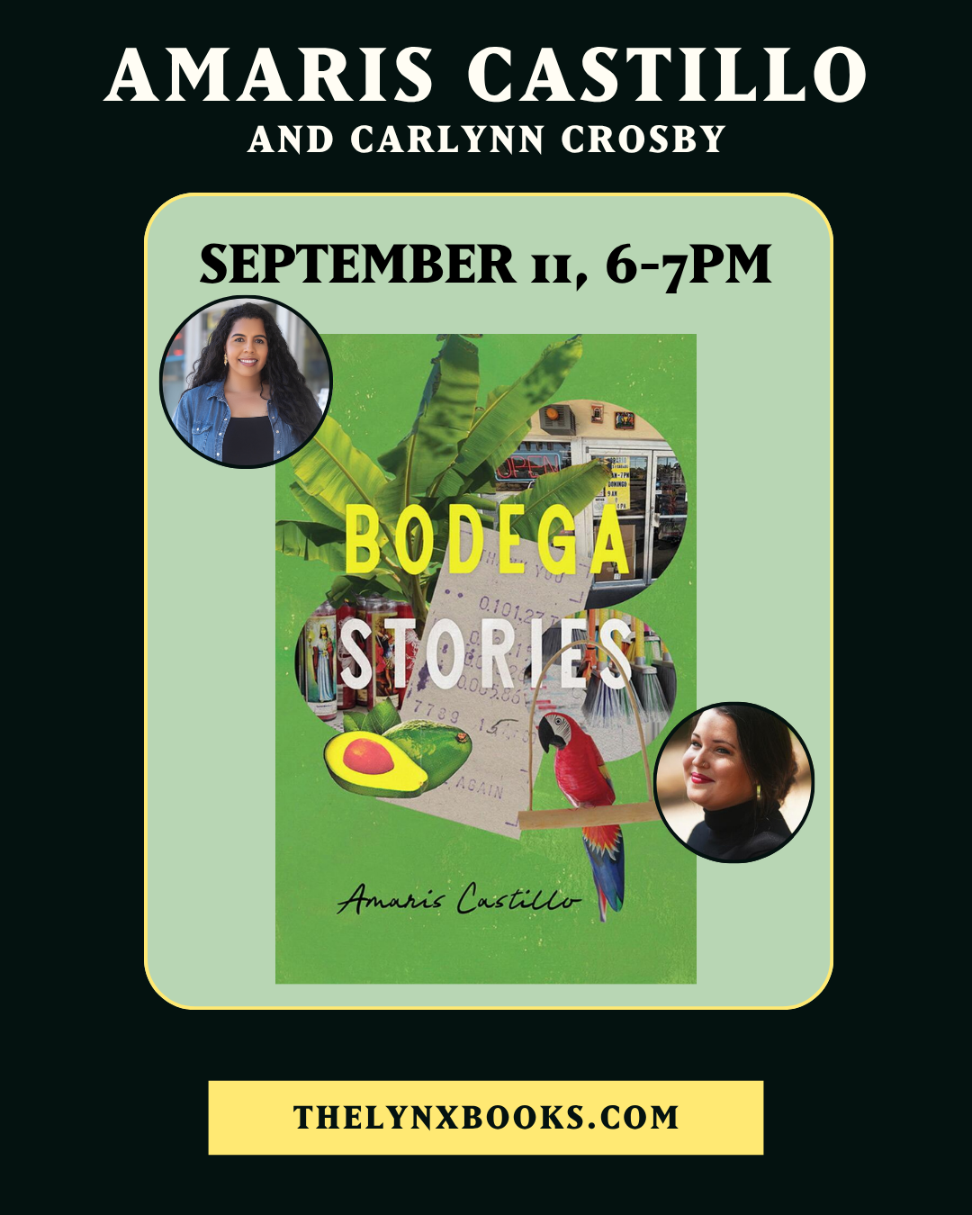 Poster for Amaris Castillo with “Bodega Stories”