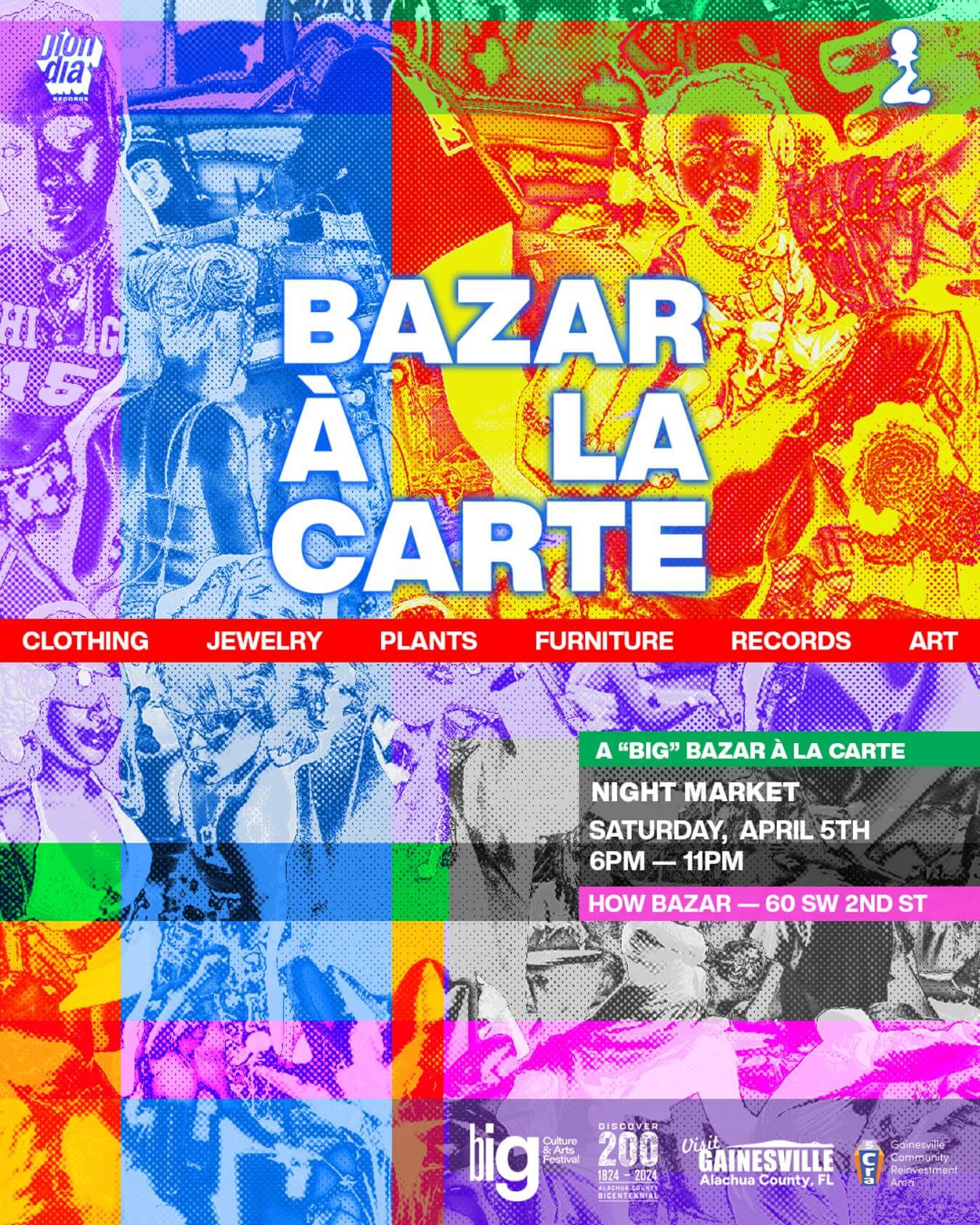 bazar a la carte night market poster
