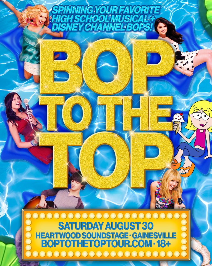 Bop to the Top concert poster