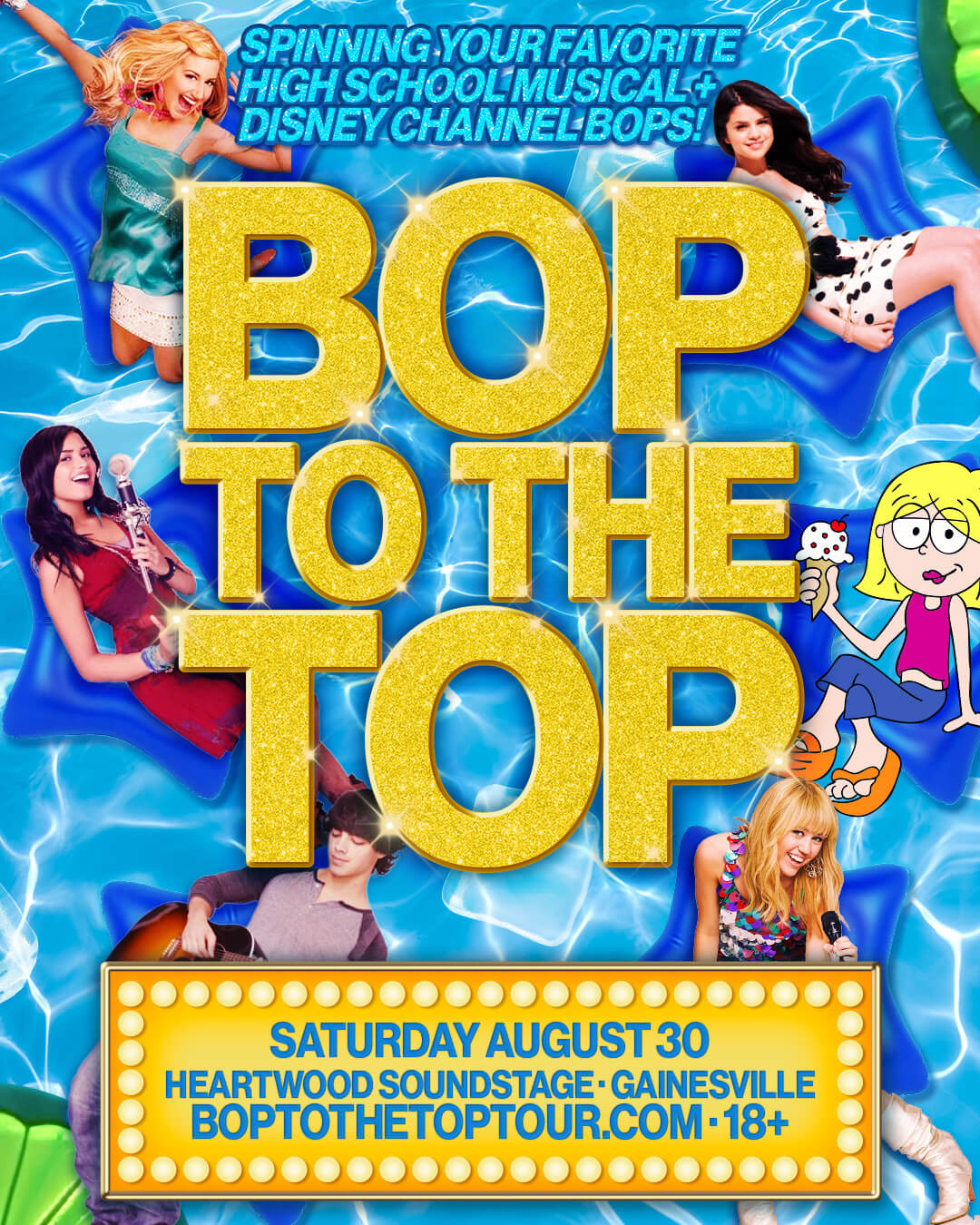 Bop to the Top concert poster